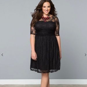 Kiyonna Luna Lace Cocktail Dress